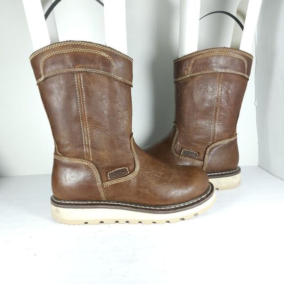 KEEN Men's Cincinnati Wellington US7D Leather Carbon Fiber Toe PullOn Work Boot - Picture 7 of 16